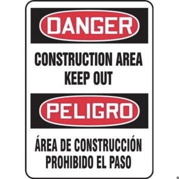 Accuform BILINGUAL Safety Sign SPANISH SBMCPG612VS SBMCPG612VS - main